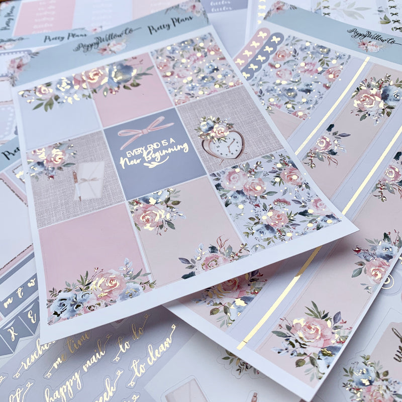 Pretty Plans with Light Gold Foil