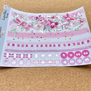 Orchid Bliss Monthly for Erin Condren with Silver or Silver Holo Foil