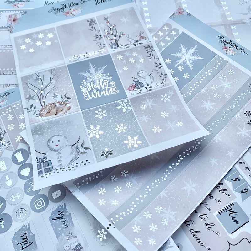 Hello Winter with Silver Foil