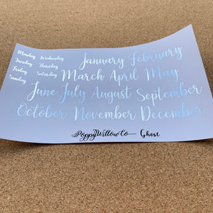 Ghost Monthly for Erin Condren with Silver Foil