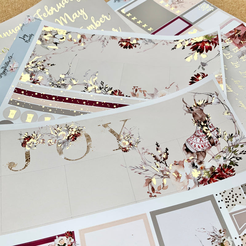 Joy Monthly for Erin Condren with Gold Foil