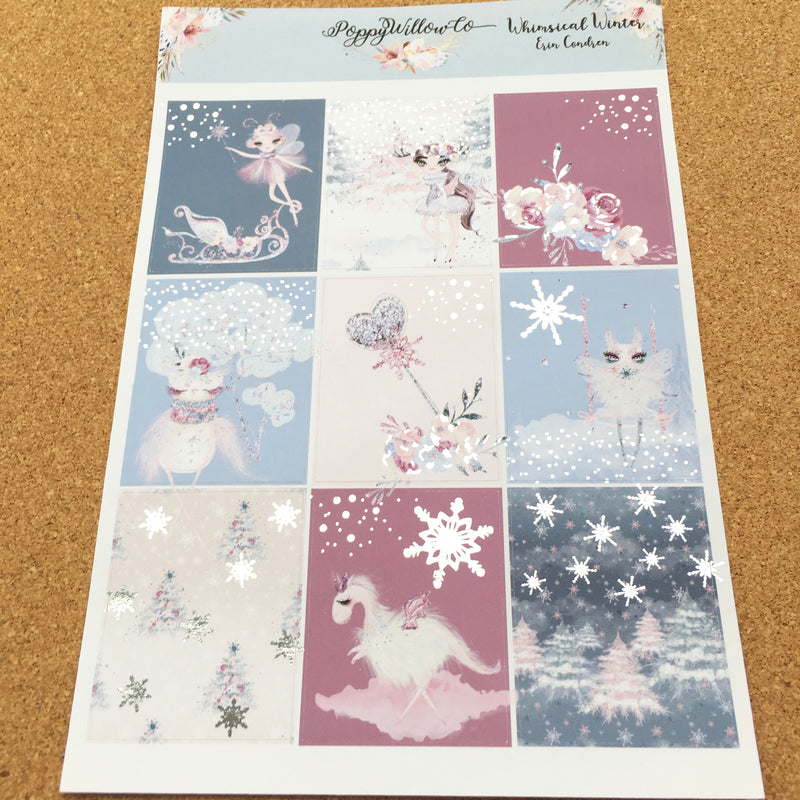 Whimsical Winter with Silver Foil