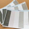 Foiled Deluxe Number Dots- Choice of Colourway and Foil