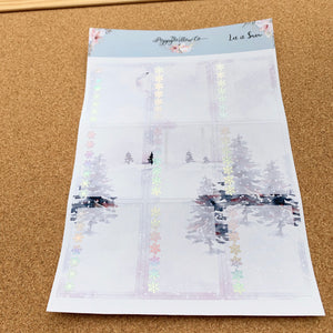Let It Snow with Premium Silver Holographic Foil