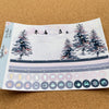 Let It Snow Monthly for Erin Condren with Premium Silver Holographic Foil