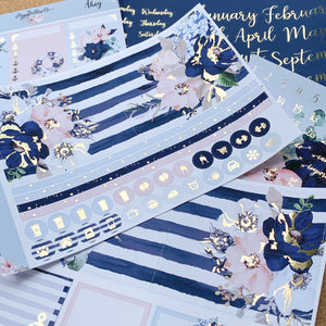 Ahoy Monthly for Erin Condren with Silver or Light Gold Foil