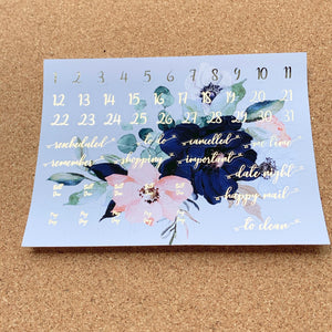 Ahoy Monthly for Erin Condren with Silver or Light Gold Foil
