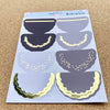 Foiled Scallop Doilies- Choice of Colourway and Foil